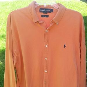 Men's Ralph Lauren Knit Button Down Shirt